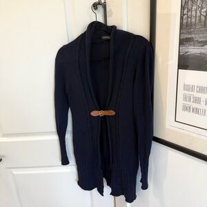 Brooks Brothers Navy Wool Cardigan
